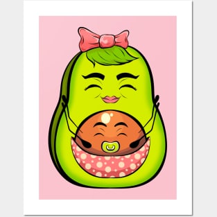 mamacado cute funny pregnant Posters and Art